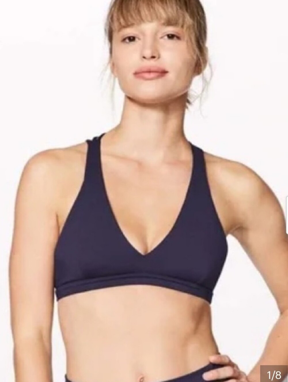 Only Bundle💎lululemon athletica V‑Neck Sports Bra in Navy